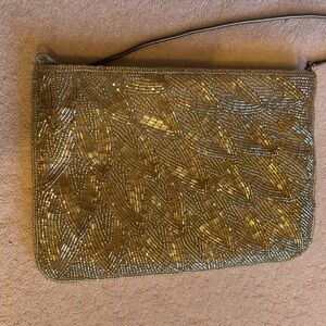Vintage La Regale silver beaded evening bag